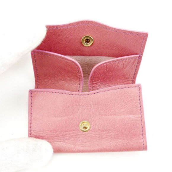 Bottega Veneta Wallet Purse Intrecciato Pink Woman Authentic Used Y4772 - Picture 2 of 6